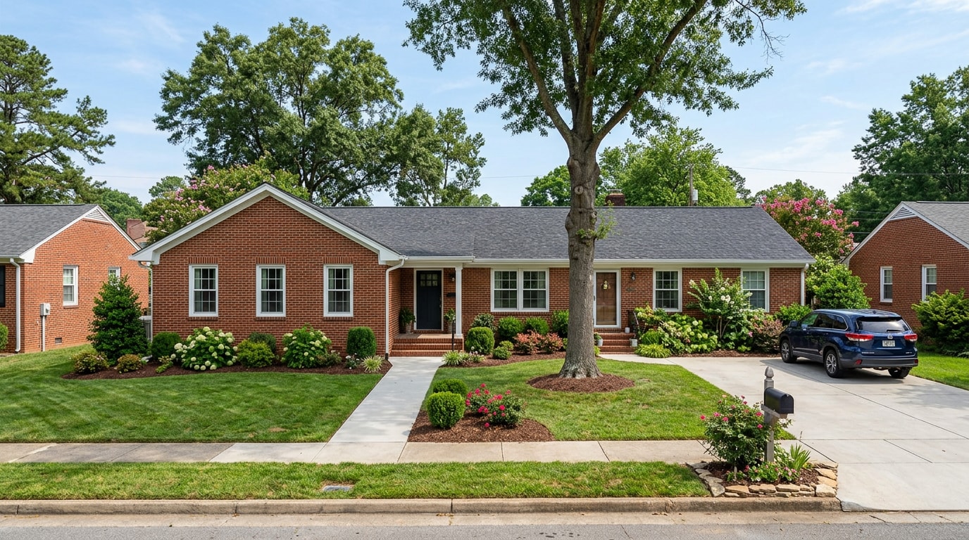 Finished room addition seamlessly attached to a brick home in Vestavia Hills, AL Finished room addition seamlessly attached to a brick home in Vestavia Hills, AL